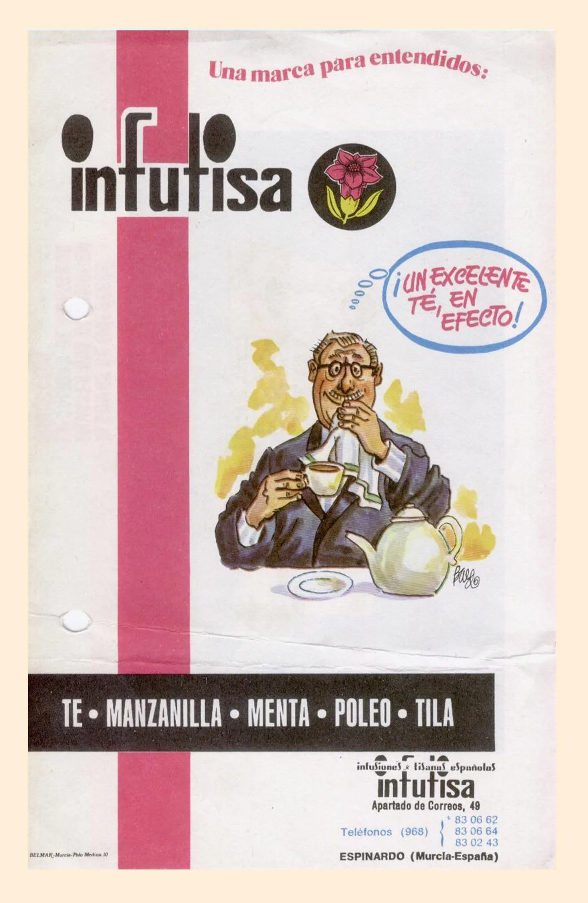 Anuncio histórico de Infutisa: «Una marca para entendidos»
